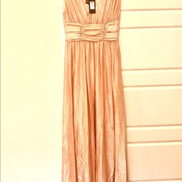 Gold pink evening gown - Picture 6 of 11